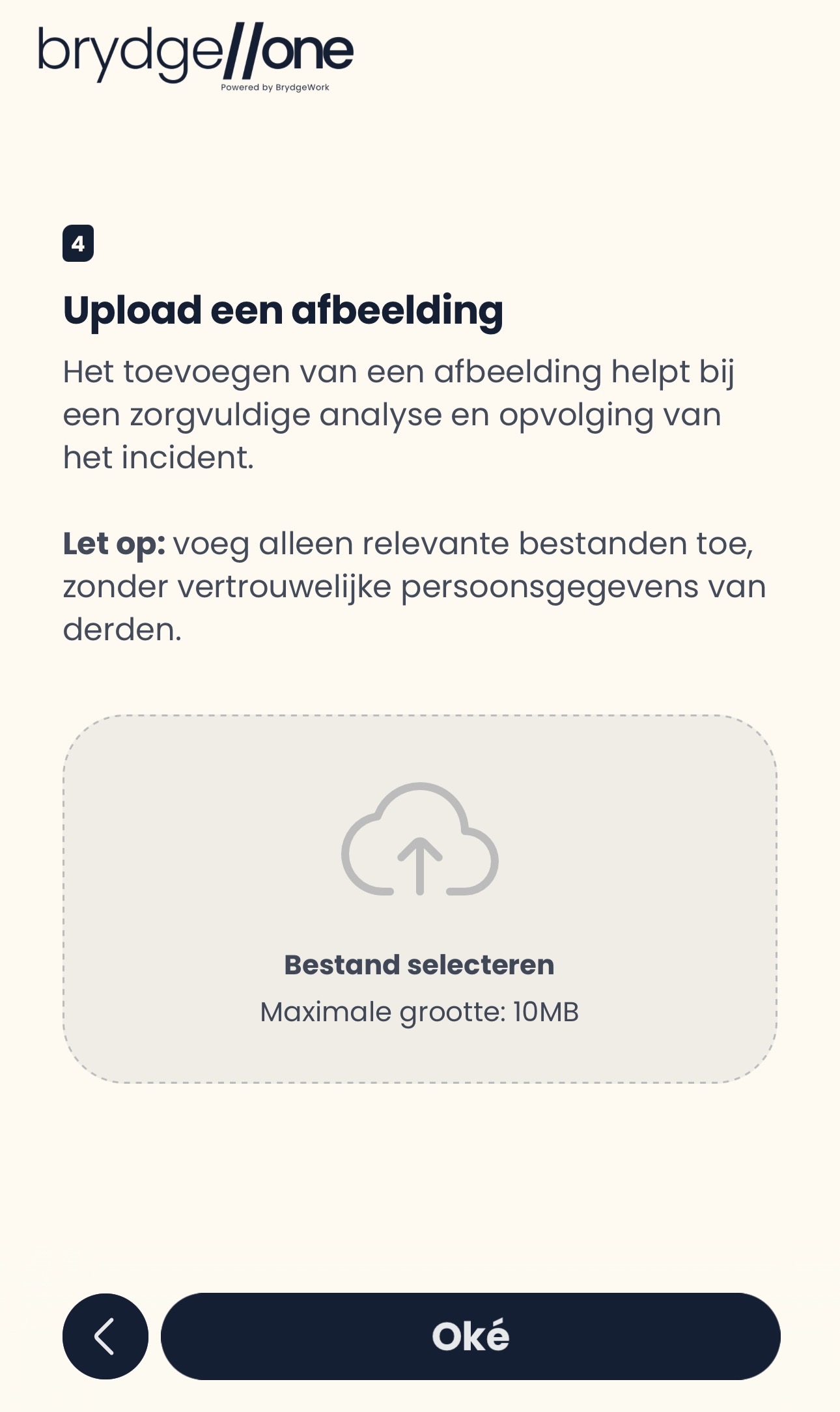 WebApp meldformulier stap 2